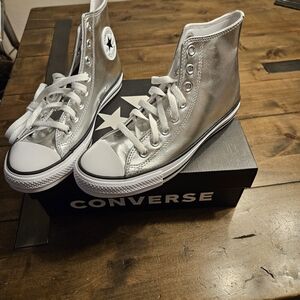NWT Converse HI TOP Metallic